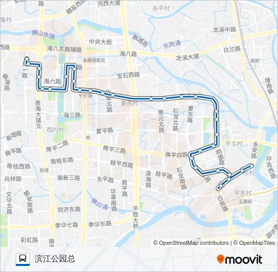 桂14路 Bus Line Map