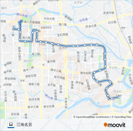 桂14路 Bus Line Map