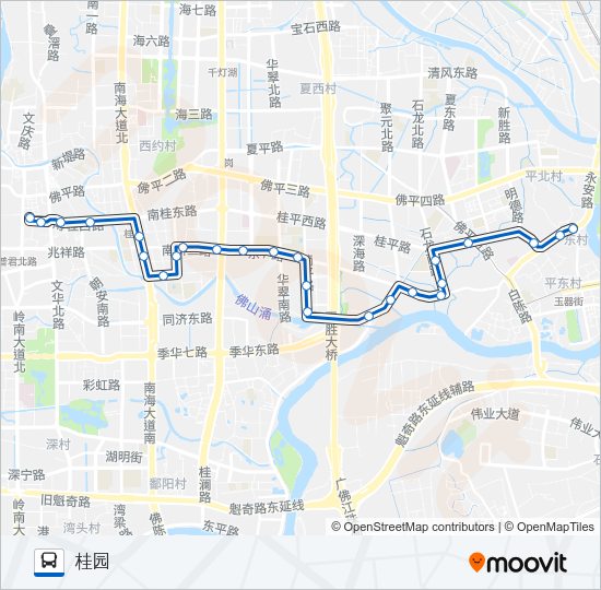 公交桂15路的线路图
