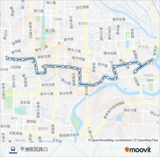桂15路 Bus Line Map