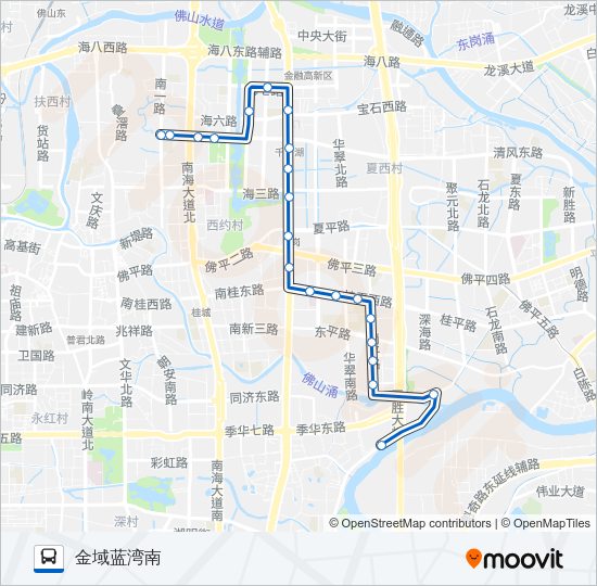 公交桂16路的线路图