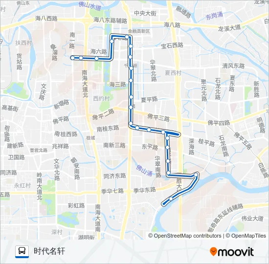 桂16路 Bus Line Map