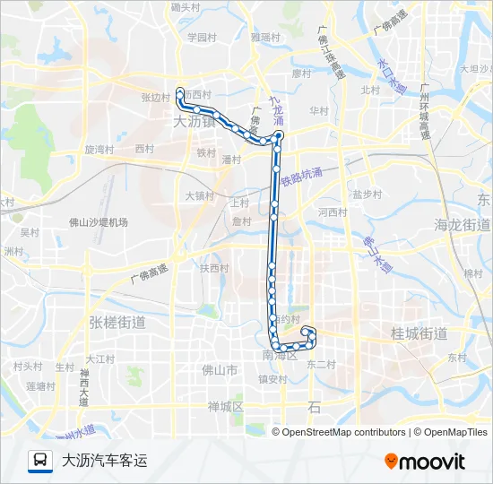 桂17路 Bus Line Map