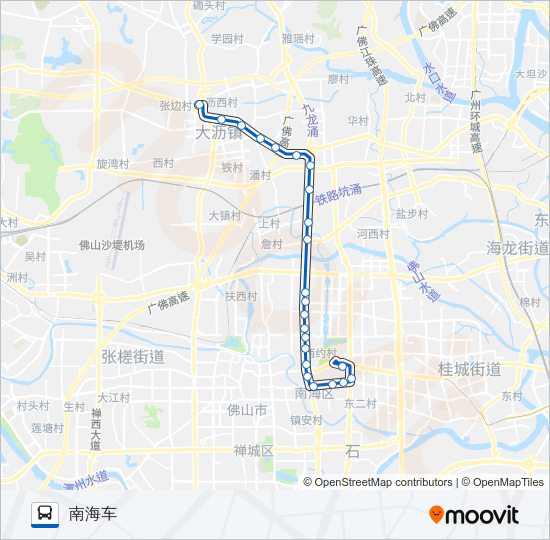 公交桂17路的线路图