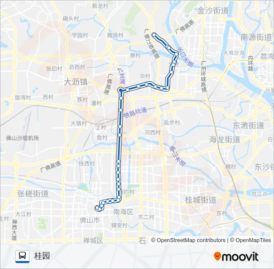 桂18路 Bus Line Map