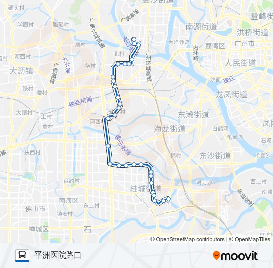 公交桂19路的线路图