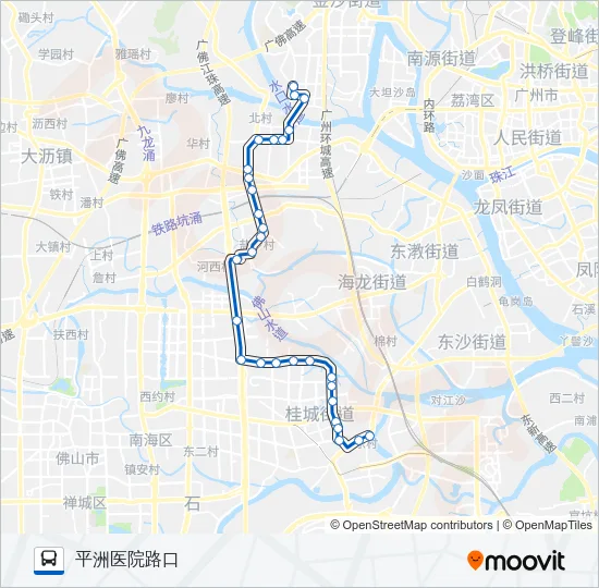 桂19路 Bus Line Map