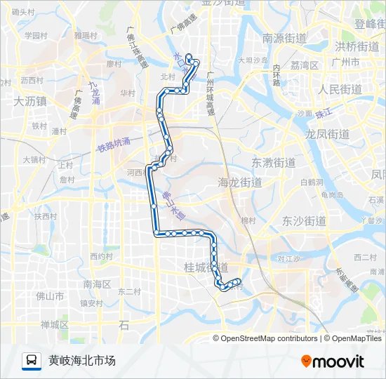 桂19路 Bus Line Map