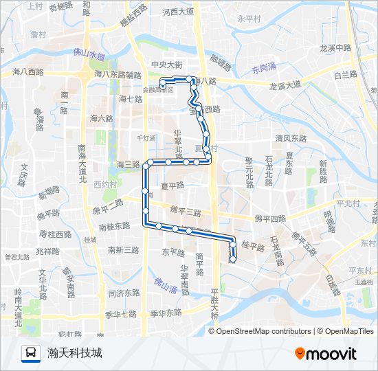 公交桂20路的线路图