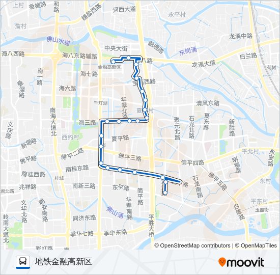 公交桂20路的线路图