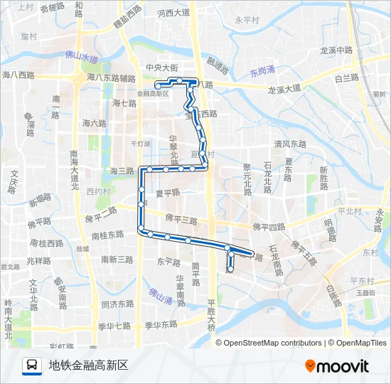桂20路 Bus Line Map
