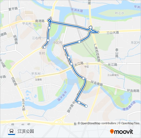 公交桂21路的线路图