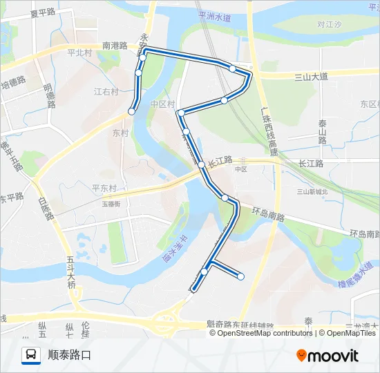 桂21路 Bus Line Map