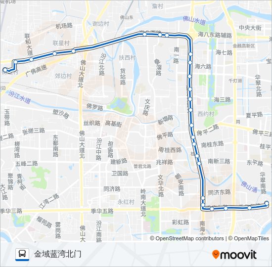 公交桂22路的线路图