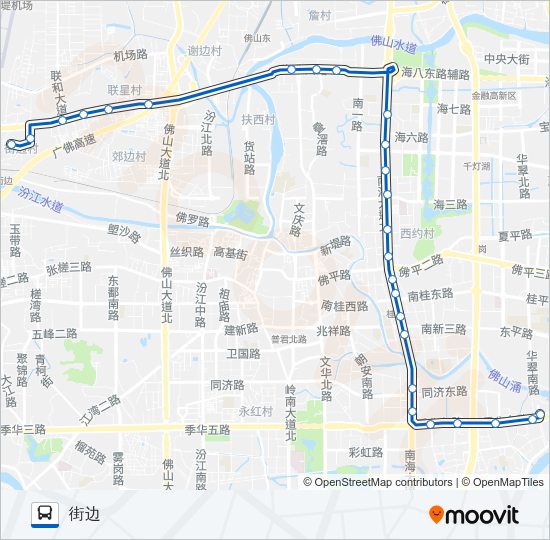 桂22路 Bus Line Map