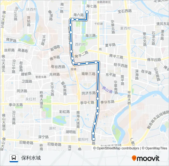 桂23路 Bus Line Map