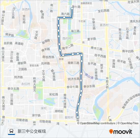 公交桂23路的线路图