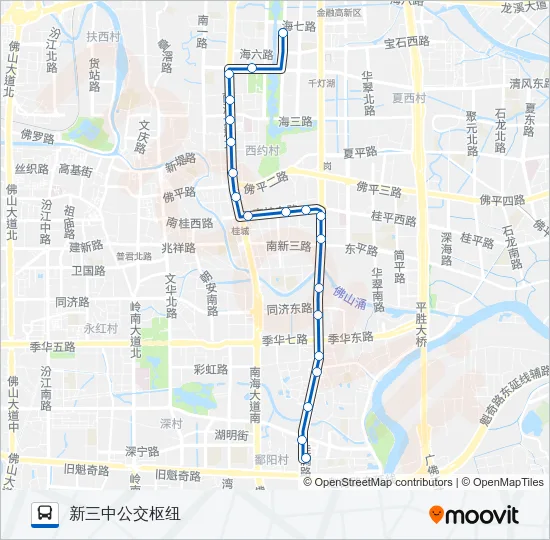 桂23路 Bus Line Map