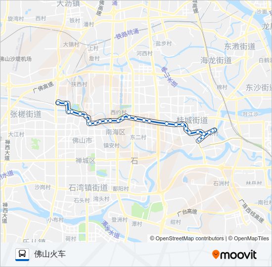 公交桂24路的线路图