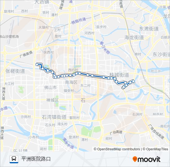 公交桂24路的线路图