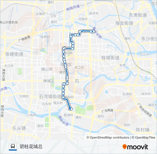 桂25路 Bus Line Map