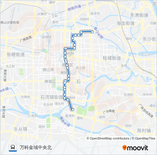 桂25路 Bus Line Map