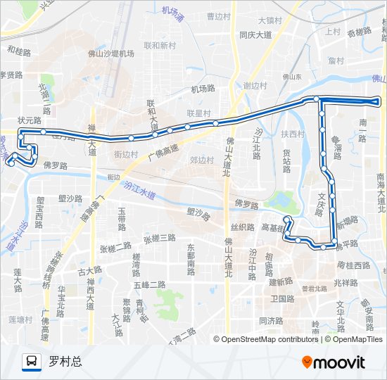 公交桂29路的线路图