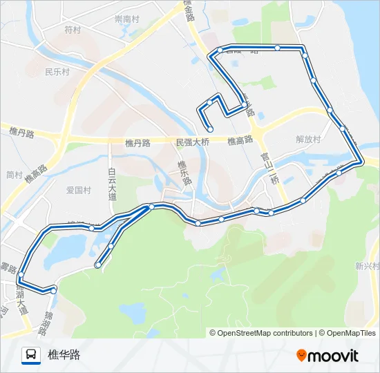 樵01路 Bus Line Map