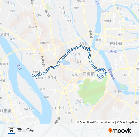 公交樵07路的线路图