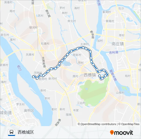 公交樵07路的线路图