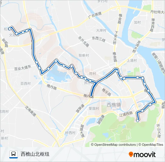 樵08路 Bus Line Map