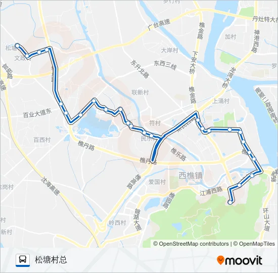 樵08路 Bus Line Map