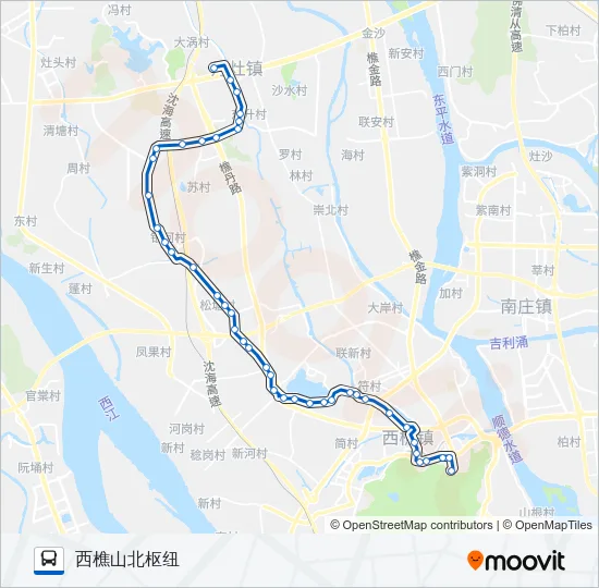 樵10路 Bus Line Map