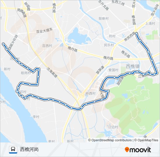 樵12路 Bus Line Map