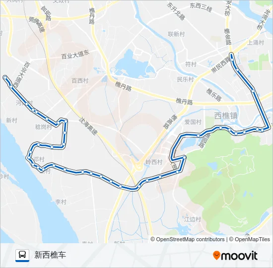 樵12路 Bus Line Map