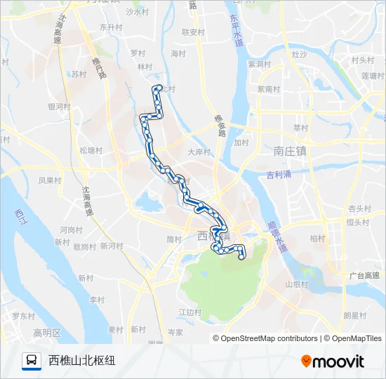 樵13路 Bus Line Map