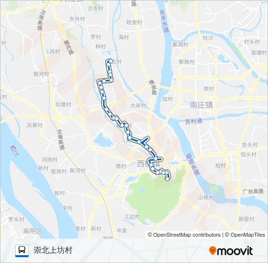 樵13路 Bus Line Map