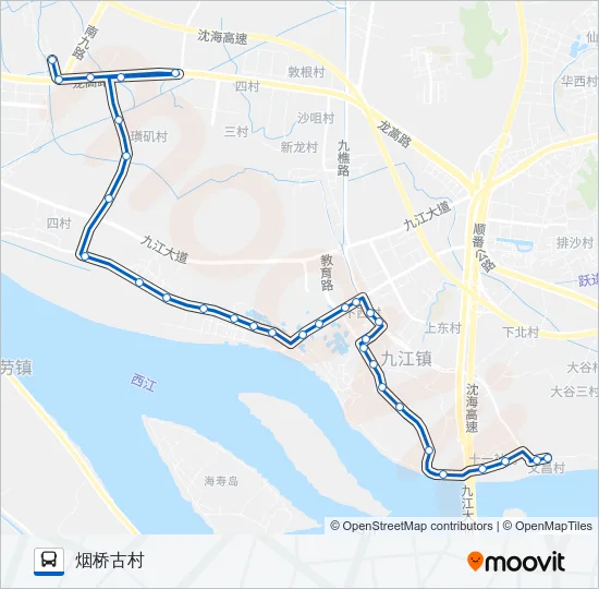 江02路 Bus Line Map