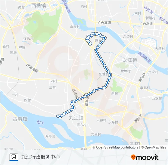 江04路 Bus Line Map