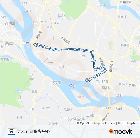 江05路 Bus Line Map