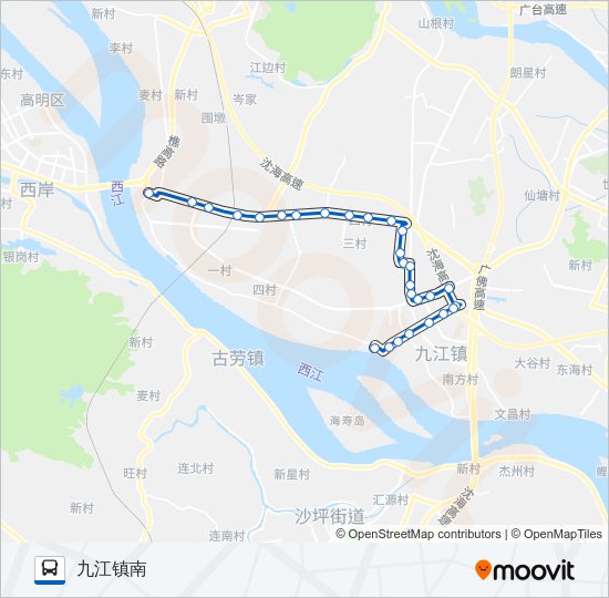 江05路 Bus Line Map