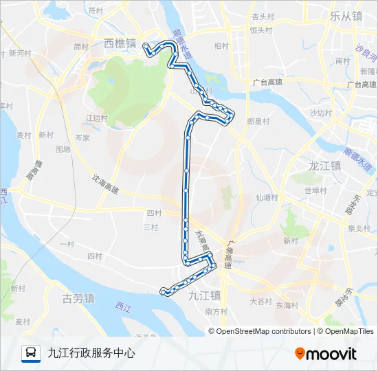 江06路 Bus Line Map