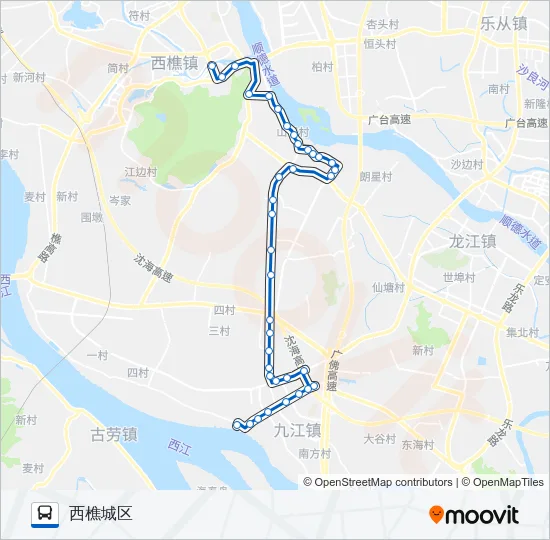 江06路 Bus Line Map
