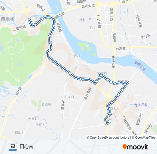 公交江07路的线路图