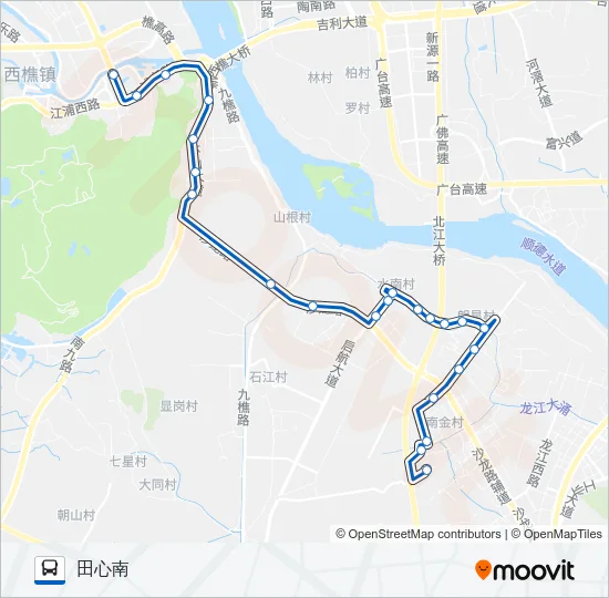 江07路 Bus Line Map