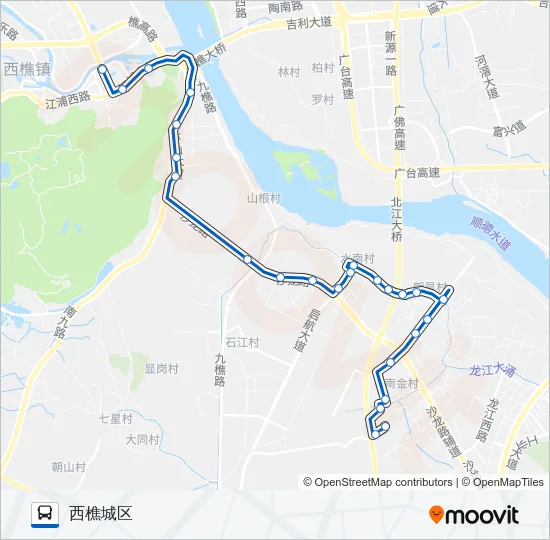 江07路 Bus Line Map