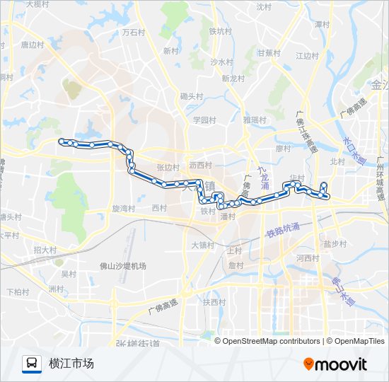 公交沥01路的线路图