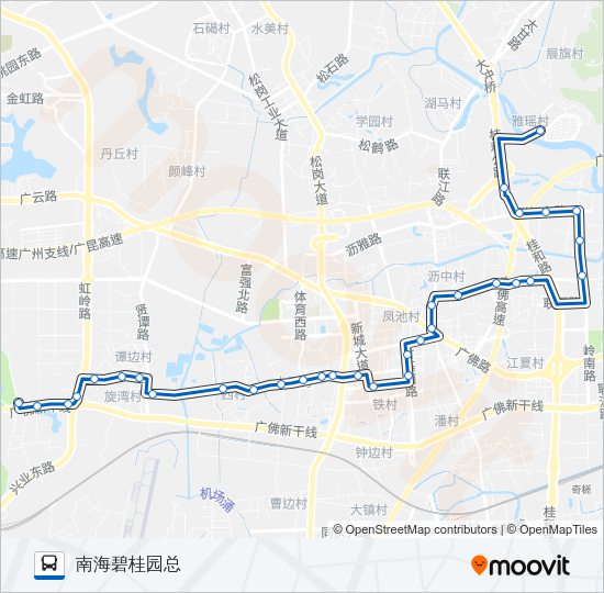 公交沥02路的线路图