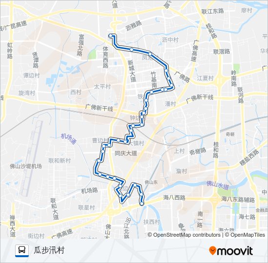 公交沥03路的线路图