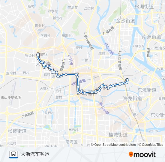 公交沥05路的线路图